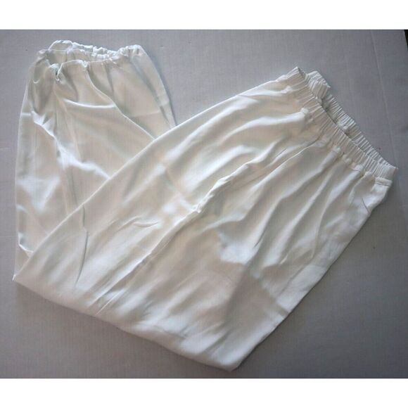 Maeve x Anthropologie OB1862056 Women's Sz S Ivory Silky Parachute Pants - Picture 8 of 8